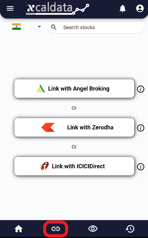 ICICIDirect Integration with xCalData linkbroker 1